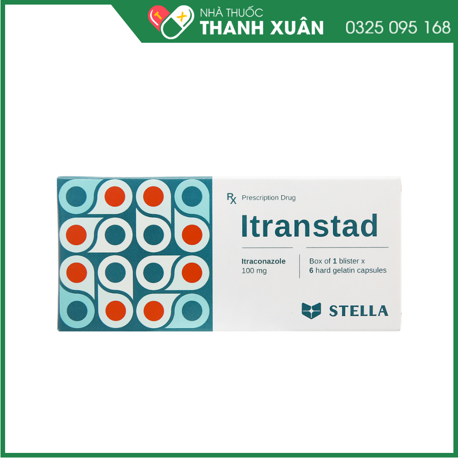 Itranstad 100mg trị nhiễm nấm Candida